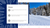 Winter Wonderland PowerPoint Template for presentation