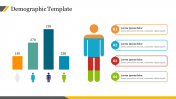 Creative Demographic Template PPT Slide With Graph