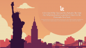 Beautiful New York City PowerPoint Background Slide