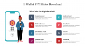  E Wallet PowerPoint Template Download Google Slides