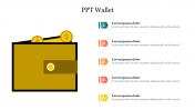 Amazing PPT Wallet Template Slide For Presentation