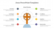 Creative Jesus PowerPoint Templates With Cross Model