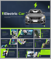 Creative Electric Car PowerPoint and Google Slides Templates
