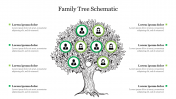 Innovative Family Tree Schematic PowerPoint Template  