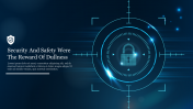 Best Security Theme PowerPoint Lock Background Slide