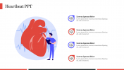 Creative Heartbeat PPT Presentation Template Slide