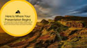 Best Google Mountain Background Presentation Slide