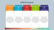 Multicolor ADKAR Analysis PowerPoint Presentation Slide