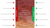 Fast Food Advantages and Disadvantages PPT Google Slides