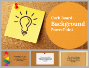 Cork Board Background PowerPoint and Google Slides Themes