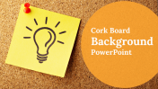 Cork Board Background PowerPoint and Google Slides Themes