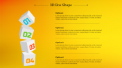 Creative 3D Box Shape PowerPoint Presentation Slide