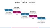 Creative Career Timeline Template Presentation Slide 