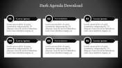Our Predesigned Dark Agenda Free Download Template Design