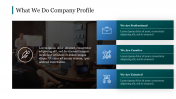 Effective What We Do Company Profile Template Slide 