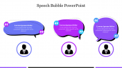 Editable Speech Bubble PowerPoint Presentation Slide 
