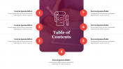 Amazing Slides Table Of Contents PowerPoint Template