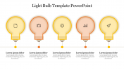 Best Light Bulb Template PowerPoint Presentation Slide