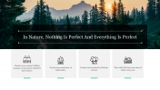 Eye-Catching Forest Themed PowerPoint Template Slide