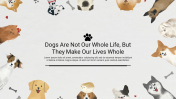 Elegant Dog Google Backgrounds PowerPoint Template 