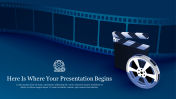 Effective PowerPoint Movie Background Template Slide 