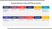 Amazing Sample Business Plan PPT PowerPoint Slide