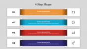 Effective 4 Step Shape PowerPoint Presentation Slide