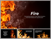 Fire Background PowerPoint and Google Slides Themes