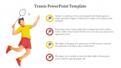 Editable Tennis PowerPoint Template Presentation Slide 