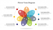 Creative Flower Venn Diagram Presentation Slide PPT