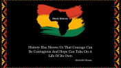 Informative Black History Month PPT Background Slide