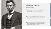Effective Abraham Lincoln PowerPoint Template Slide 