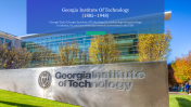 Elegant Background Presentation Georgia Tech Template