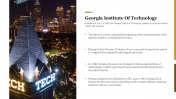 Effective Georgia Tech PPT Theme Presentation PPT Slide