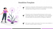 Amazing Dandelion Template PowerPoint Presentation 