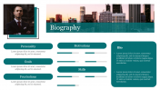 Bio PowerPoint Presentation Template and Google Slides