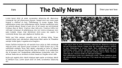 Google Slides and PowerPoint Template For Newspaper 