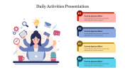 Daily Activities PPT Presentation Template  & Google Slides