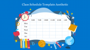 Effective Class Schedule Template Aesthetic Presentation 