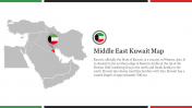 Middle East Kuwait Map Google Slides and PPT Template