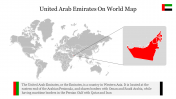 Best United Arab Emirates On World Map Presentation 