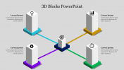 Best 3D Blocks PowerPoint Presentation Template Slide
