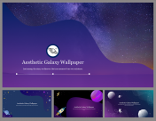 Attractive Aesthetic Galaxy Wallpaper Presentation Templates