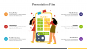 Amazing Presentation Film PowerPoint Template Slide