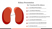 Editable Kidney Presentation PowerPoint Template Slide