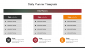 Daily Planner Google Slides and PPT Template Presentation