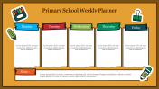 Primary School Weekly Planner Template PPT and Google Slides