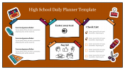 Amazing High School Daily Planner Template Presentation 