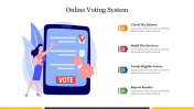 PPT Template On Online Voting System and Google Slides