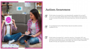 Innovative Autism Awareness Presentation Template Slide